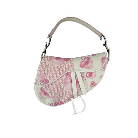 dior cherry blossom saddle bag.